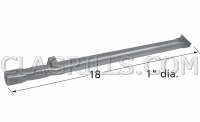 stainless steel burner for Frontgate model FG48D-BQARL