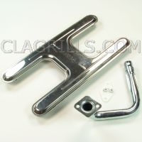 stainless steel burner for Charmglow model Chefs Choice 4000 left
