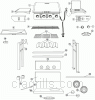 Exploded parts diagram for model: 810-8410-S (4 Burner 8410)