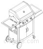 Grill image for model: 85-1095-6 (Stainless 3-Burner NG)