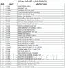Parts list for model: BGA48-BQRL