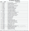 Parts list for model: BGB48-BQR