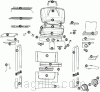 Exploded parts diagram for model: GBC1001W-C