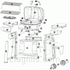 Exploded parts diagram for model: GBC720W-C